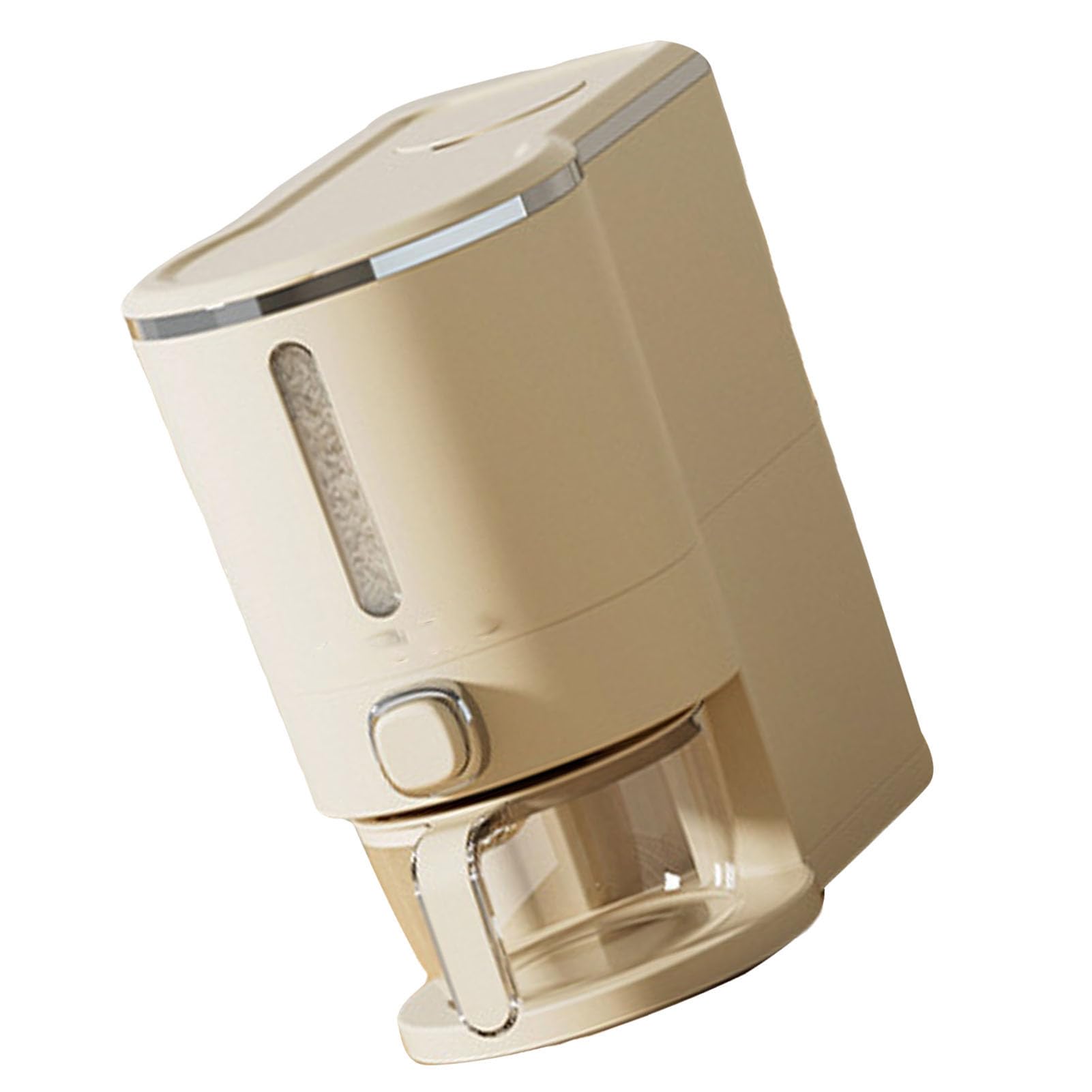 Ejoyous Dispenser per Riso da Contenitore per Riso in Plastica con Design a Pressa Contenitore per menti Sigillato di Grande capacità con Tazza per Uso Domestico di Cere e Cere (Piccolo 15
