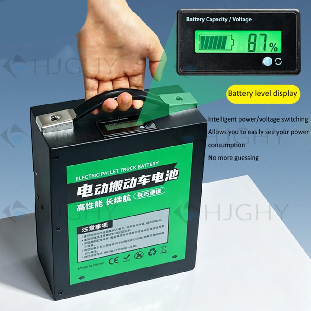 Transpaleta eléctrica Manual de 48 V con batería de Litio | Batería de repuesto de 48 V 10 Ah 15 Ah 20 Ah para transpaleta, batería de litio para carretilla elevadora de almacén.