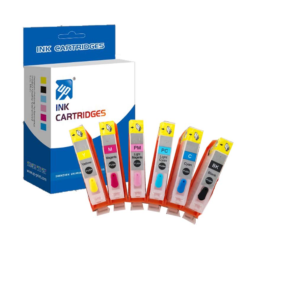 UP refillable Ink Cartridge Compatible for Canon IP6000D IP6100D i900D i950 i960 i9100 i905D F930 6color Set