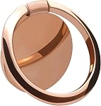 Metal Cell Phone Ring Holder Finger Ring Stand, 360 Degree Rotation Kickstand Grip Holder, Gold, Compatible with iPhone, Samsung, LG, Pixel, iPad, HTC, Motorola, Sony, Tablet