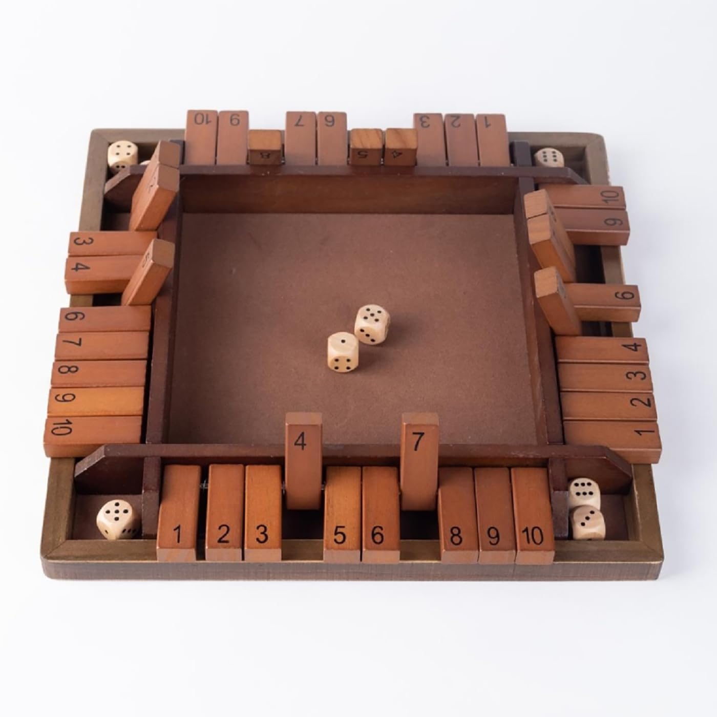 Amazon | HNHPETUSA Shut The Box ゲーム 4人用 Shut The Box ダイス