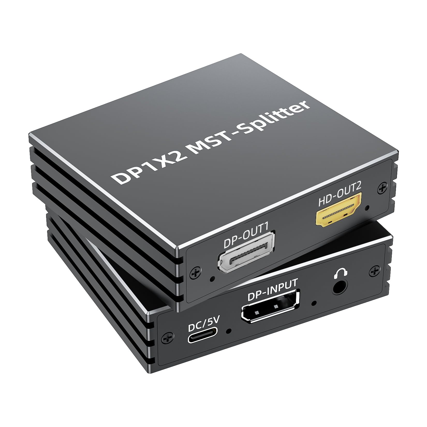 BolAAzuL Adattatore splitter da DisplayPort a HDMI + Display Port per display a doppio monitor, MST Hub D1.4 a HDMI e Displayport, splitter video di trasporto multi-stream per PC desktop scheda