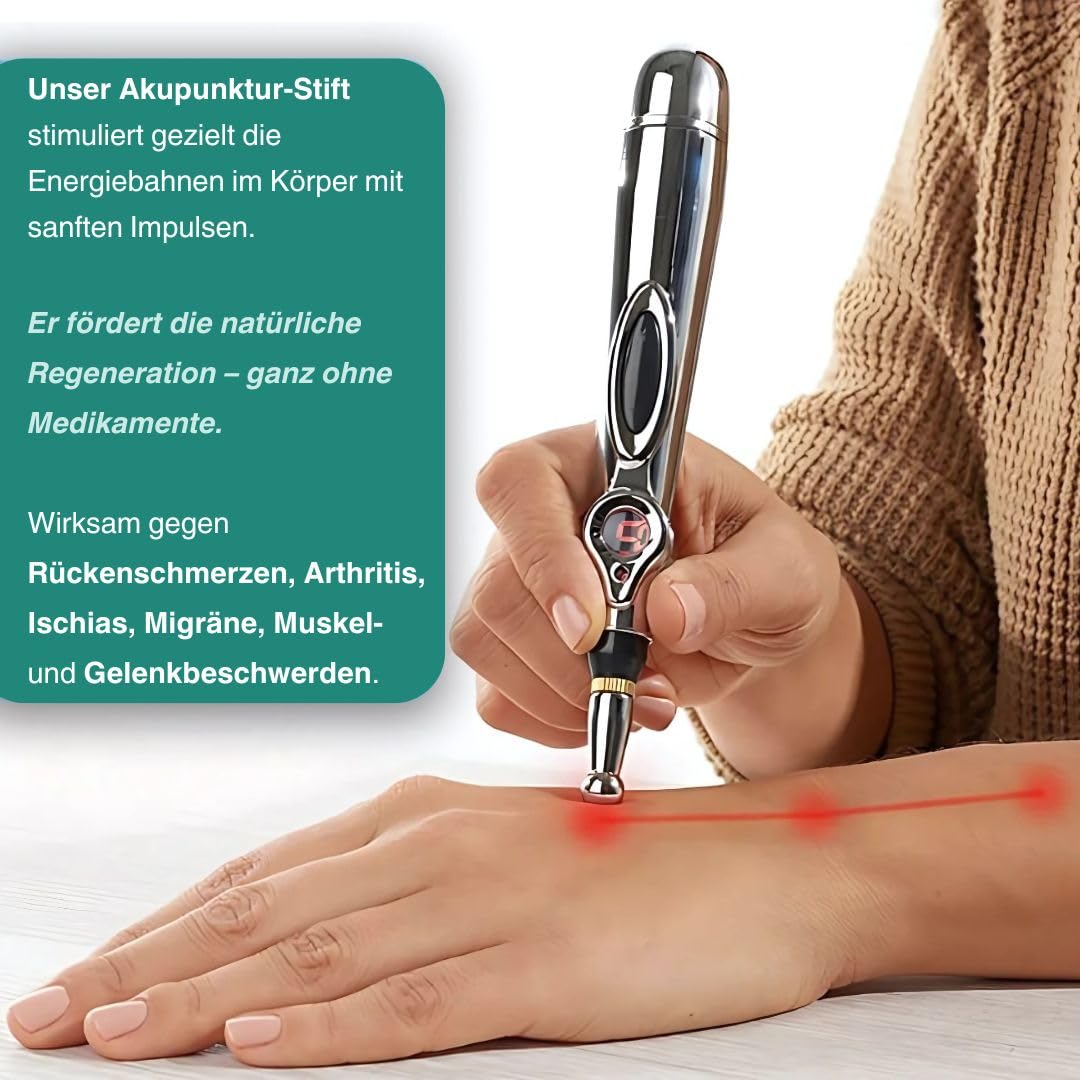 NEURAVA Impuls-Stift Elektronischer Akupunkturstift 5 in 1, tragbarer Meridian-Massagestift zur Schmerzlinderung und Muskelheilung