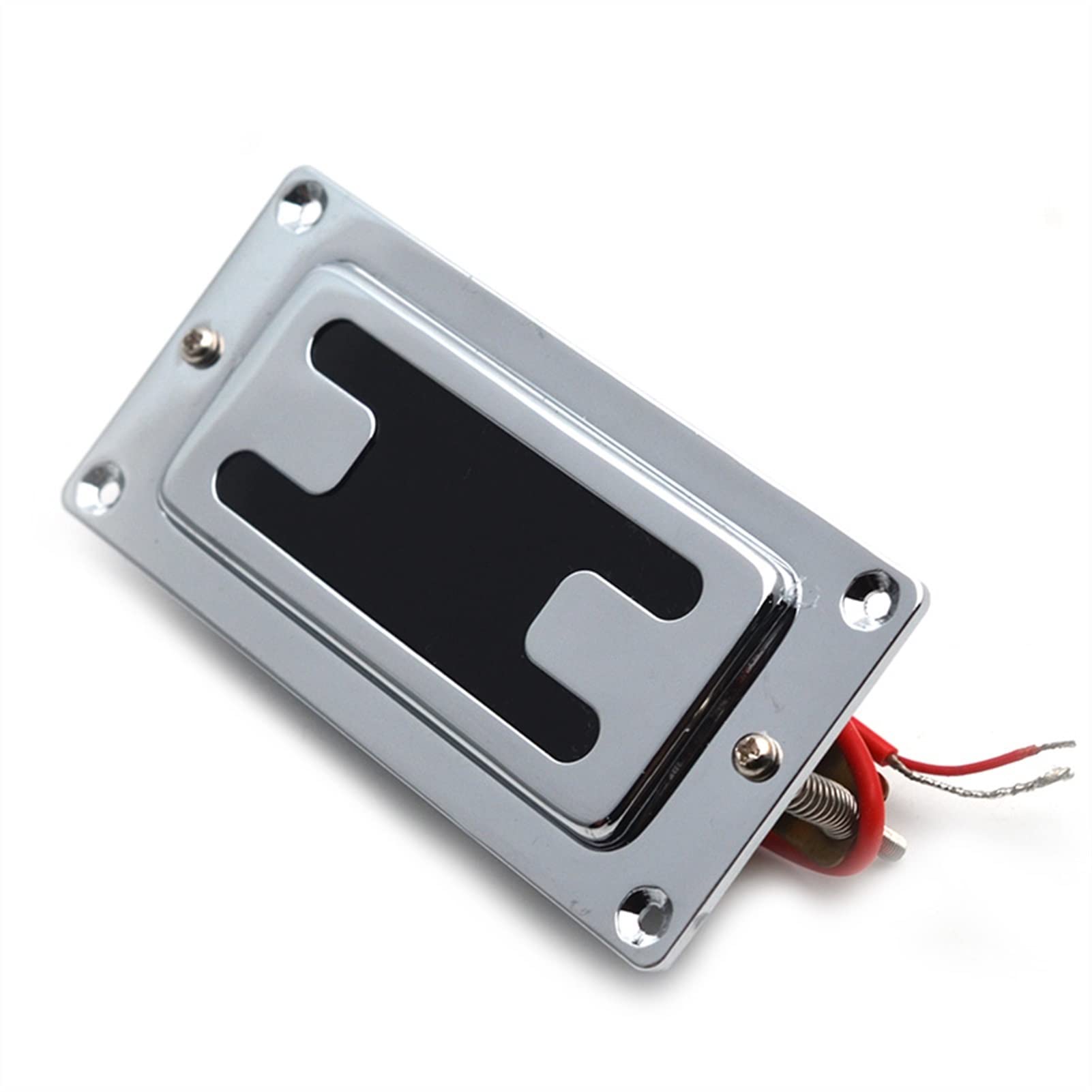Humbuckers Mini Estilo Dos Líneas Selled Electric Guthor Bass Bass Pickup Neck/Bridge Pickup Chrome (Color : Neck)