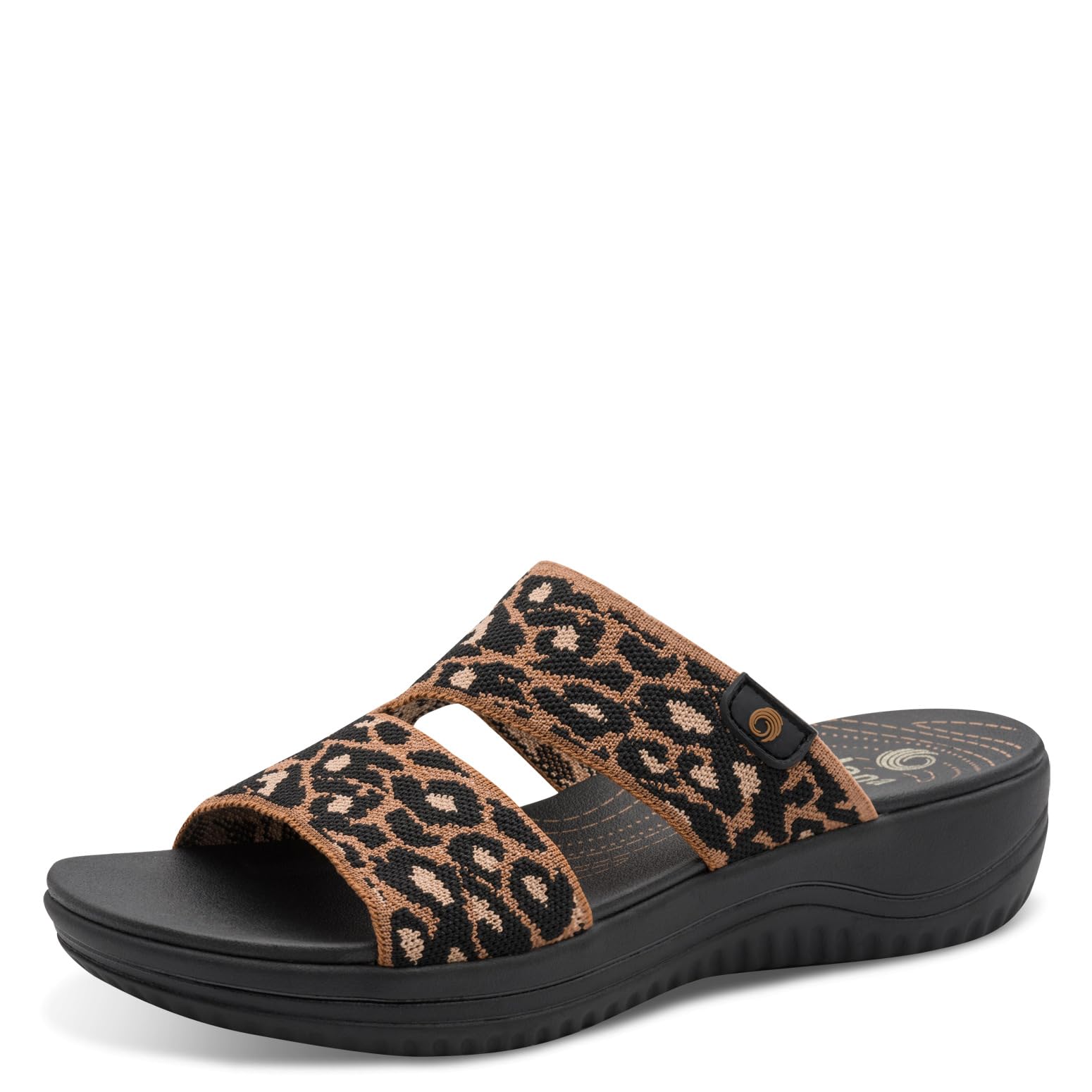 Jana Women's COSHY Wedge/Plat Mule 8-27270-43 Sandals with Heel, Leopard, 40 EU