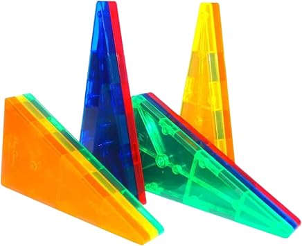 Magnetic Building Tiles for Kids A Versatile and Customizable Construction Set for Endless Creative Play 10 Long Isosceles