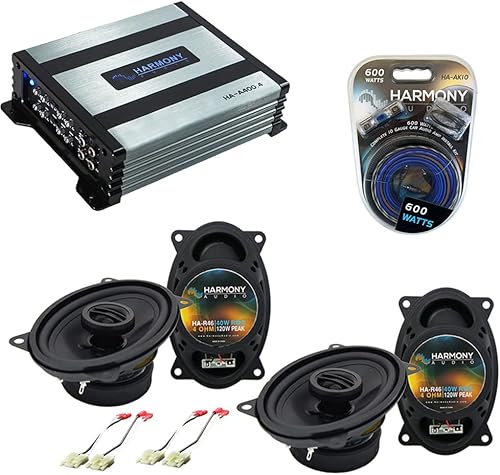 Harmony Audio R46 Compatible con Chevy CK Truck (Tamaño Completo) 88-94 Serie Rhythm Estéreo de Coche 4x6 Reemplazo de 120W Altavoces, A400.4