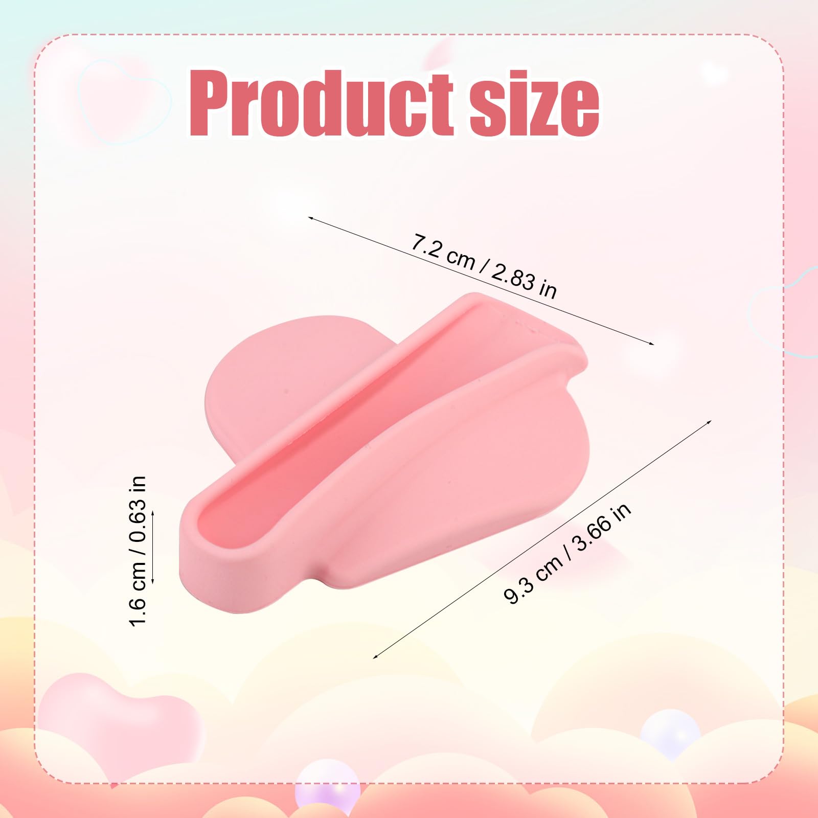 Lip Gloss Phone Case, Heart Shape Adhesive Silicone Lipgloss Phone