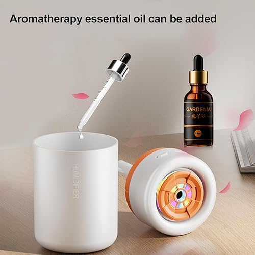 Miniatura 5 de Mini humidificador, humidificador de escritorio personal USB para RV, oficina, dormitorio, etc. Apagado automático, 2 modos de niebla, súper