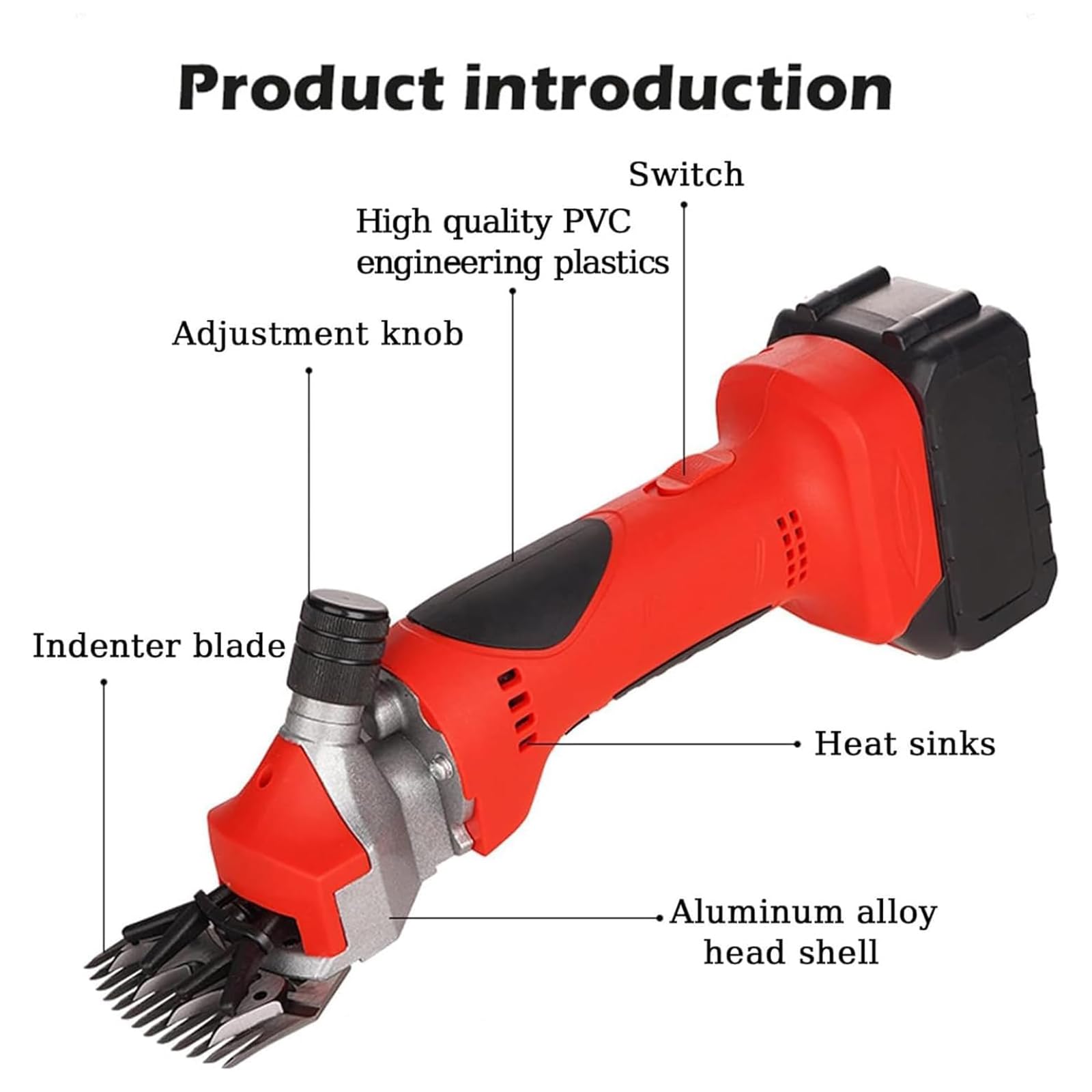 Esquiladora eléctrica inalámbrica Profesional para ovejas. Incluye Cuchillas de Repuesto. Potente afeitadora eléctrica de Acero aleado para Lana y Pelo de Oveja. (13)