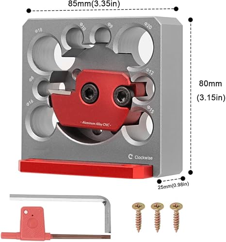 Miniatura 9 de Taladro ajustable Taladro Taladro Varilla redonda Auxiliar Herramienta Auxiliar con Hoja de Carburo, Taladro Eléctrico Fresado Cilíndrico
