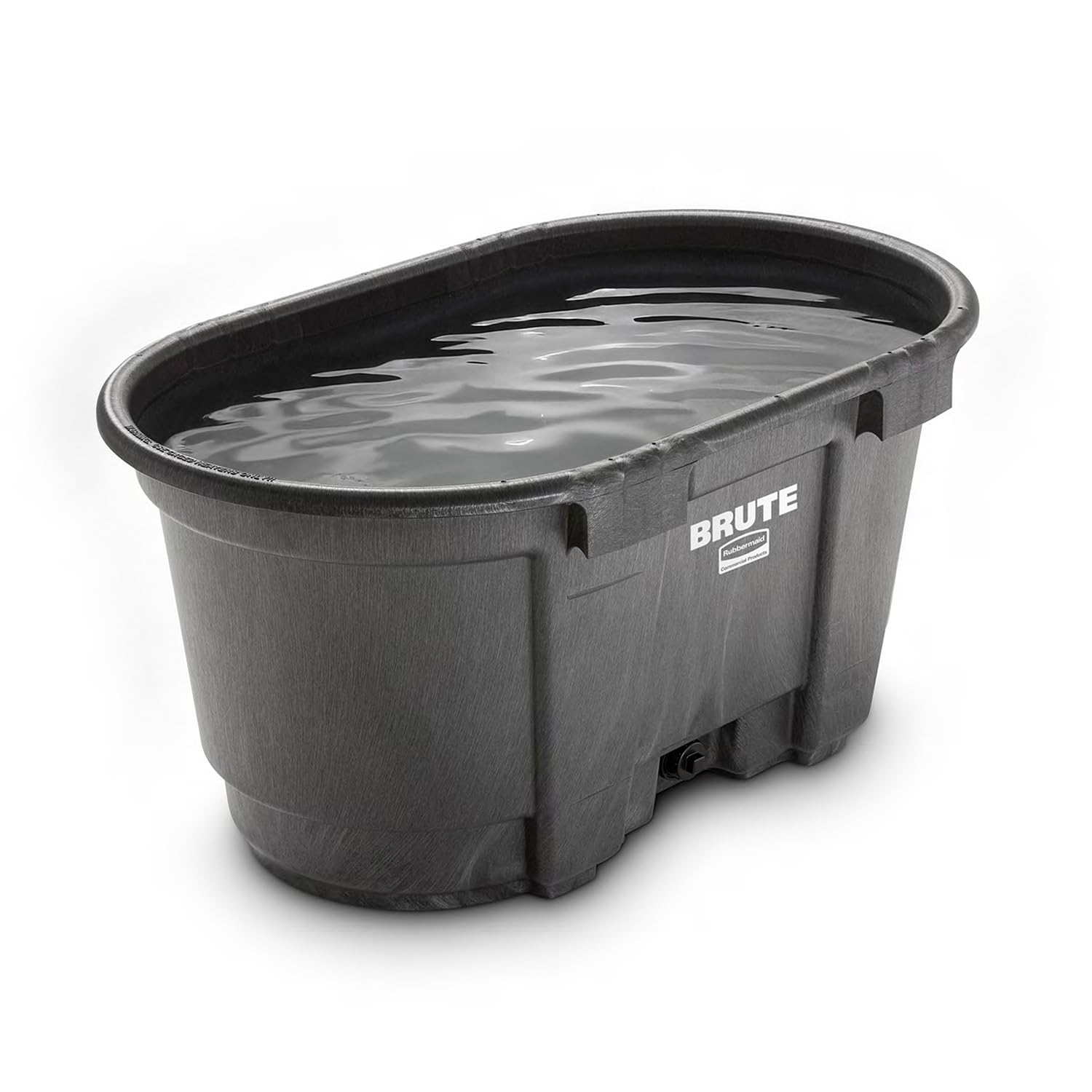 Rubbermaid Commercial Products Stock Tank 100-Gallons Structural Foam Heavy Duty Container for Livestock/Animal/Cattle F