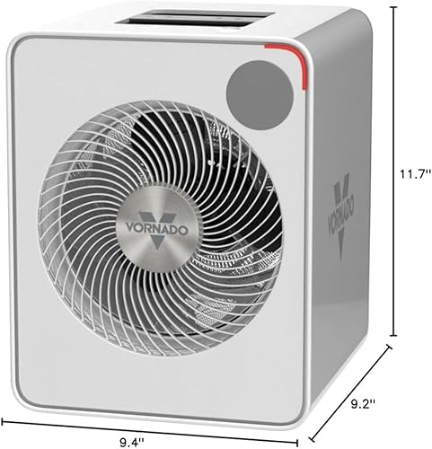 Miniatura 6 de Vornado VMH500 - Calentador de metal para toda la habitación con clima automático, 2 ajustes de calor, termostato ajustable, temporizador de 1 a 12