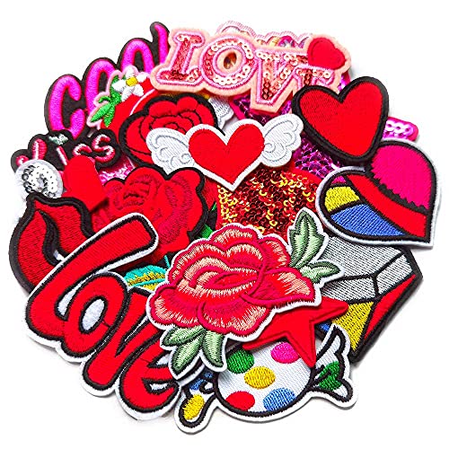 Qingxii Decorr Assorted Colorful Sweet Girl Patches Sewing on/Iron on Embroidered Patches Kids Patches Clothes Dress Curtain Sewing Decorating DIY Craft Embarrassment Applique Patches
