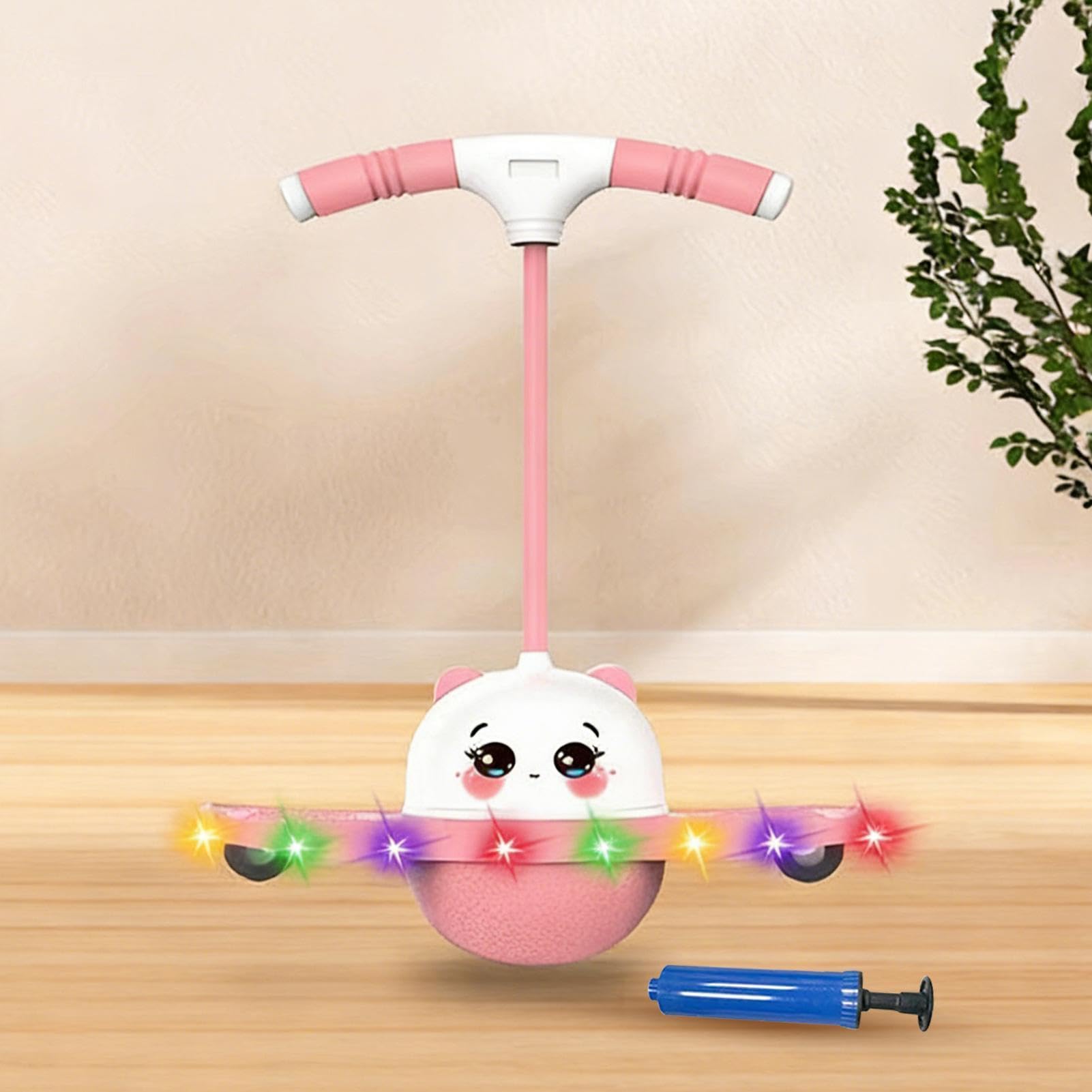 Palla da salto per equilibrio luminoso per bambini, giocattolo per esercizi rimbalzanti antiscivolo, capacità di equilibrio per l'allenamento per bambini, ragazzi e ragazze