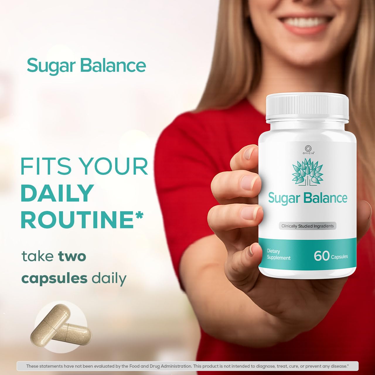 SugarBalance Capsules - Official SugarBalance Pills Advanced Premium Formula Support Maximum Strength, All Natural Ingredients Vitamin for Overall Health & Wellness, 60 Capsules for 1 Month — Amazon image 4