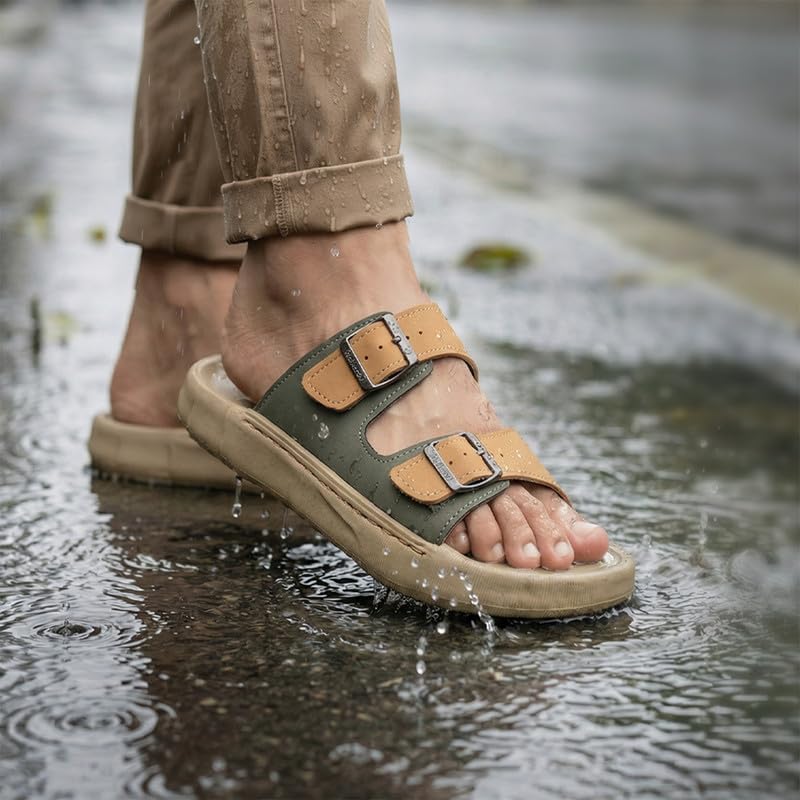 Image of WALKAROO Men's Fashion Sandals with Cushion Sole -FGP45004