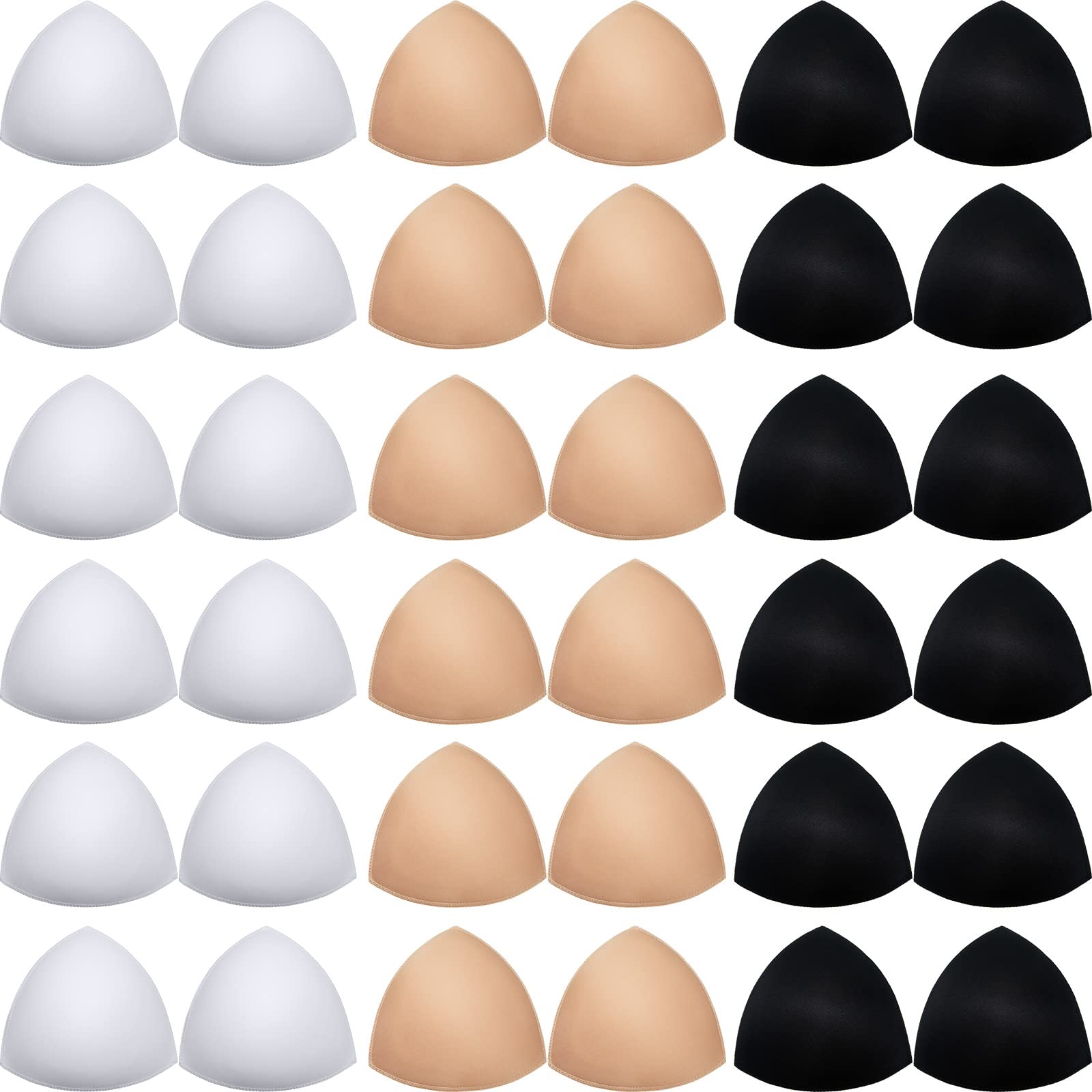 Syhood 18 Pairs Triangle Sports Bra Pads