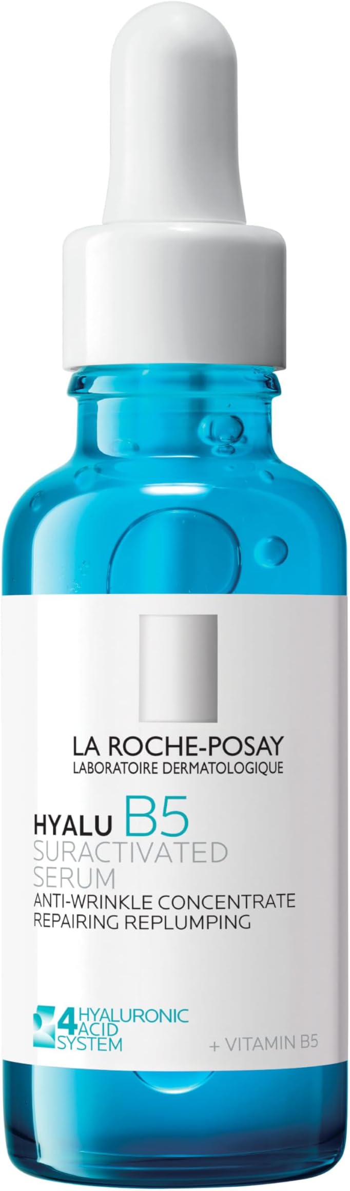 La Roche-Posay Hyalu B5 Pure Hyaluronic Acid Serum for Face, Vitamin B5 + Hyaluronic Acid + Madecassoside, Hydrating Serum Visibly Plumps Skin, Sensitive Skin Safe, Anti Aging, Oil-Free