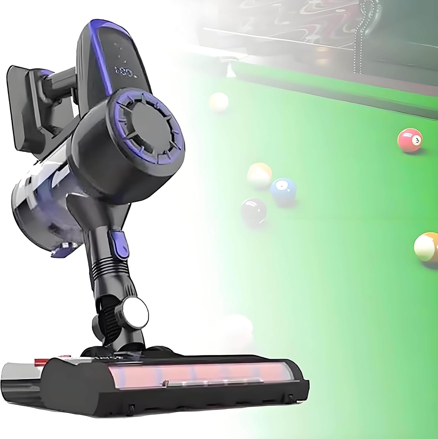 XNZJHPP Cordless Electric Pool Table Cloth Vacuum Cleaner, 240W Brushless Motor, 22kPa Suction Power, Billiard Brush Cleaner for Blue Cloth Maintenance (Blue)
