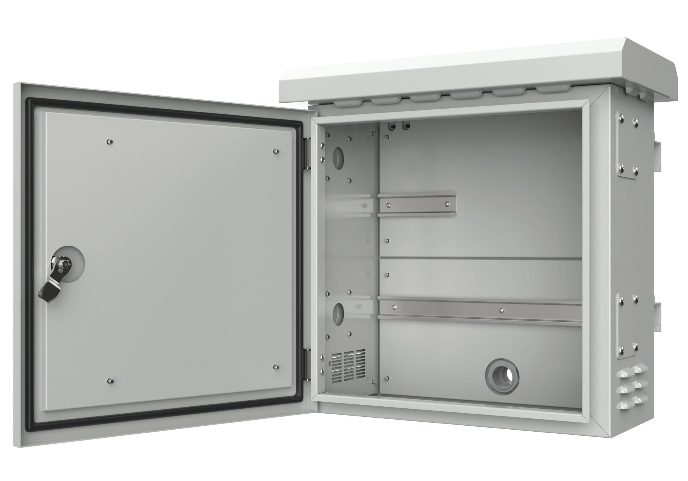 Techly Professional 369137 Armadio Rack 19" Fissaggio a Palo P 250 mm IP66 Mini Grigio