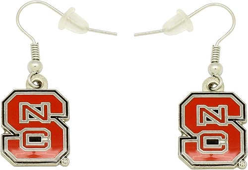 Miniatura 3 de aminco NCAA Unisex Adult NCAA Logo Dangler Earrings