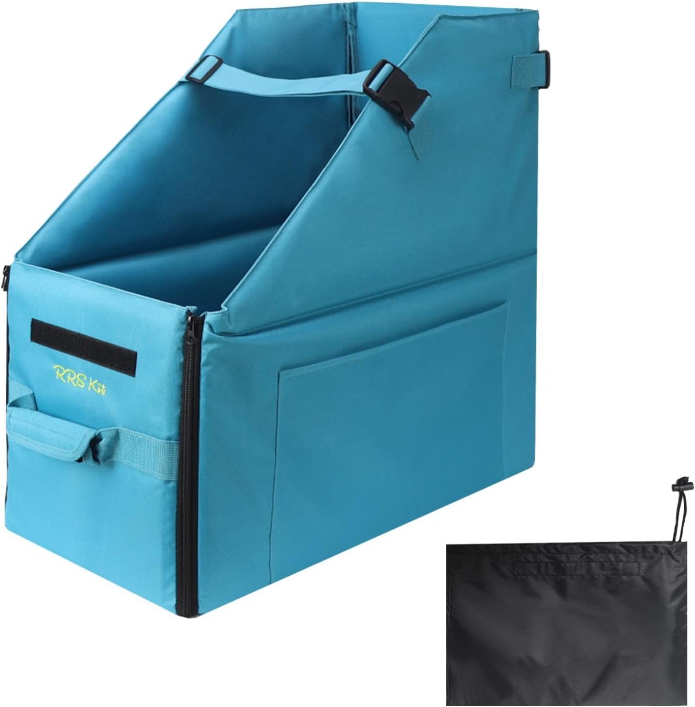 Folding Bike Storage Box,Bicycle Organizer Carrying Car Trunk Container Travel Case with Dust Cover for Trip,Cycling,Outdoor