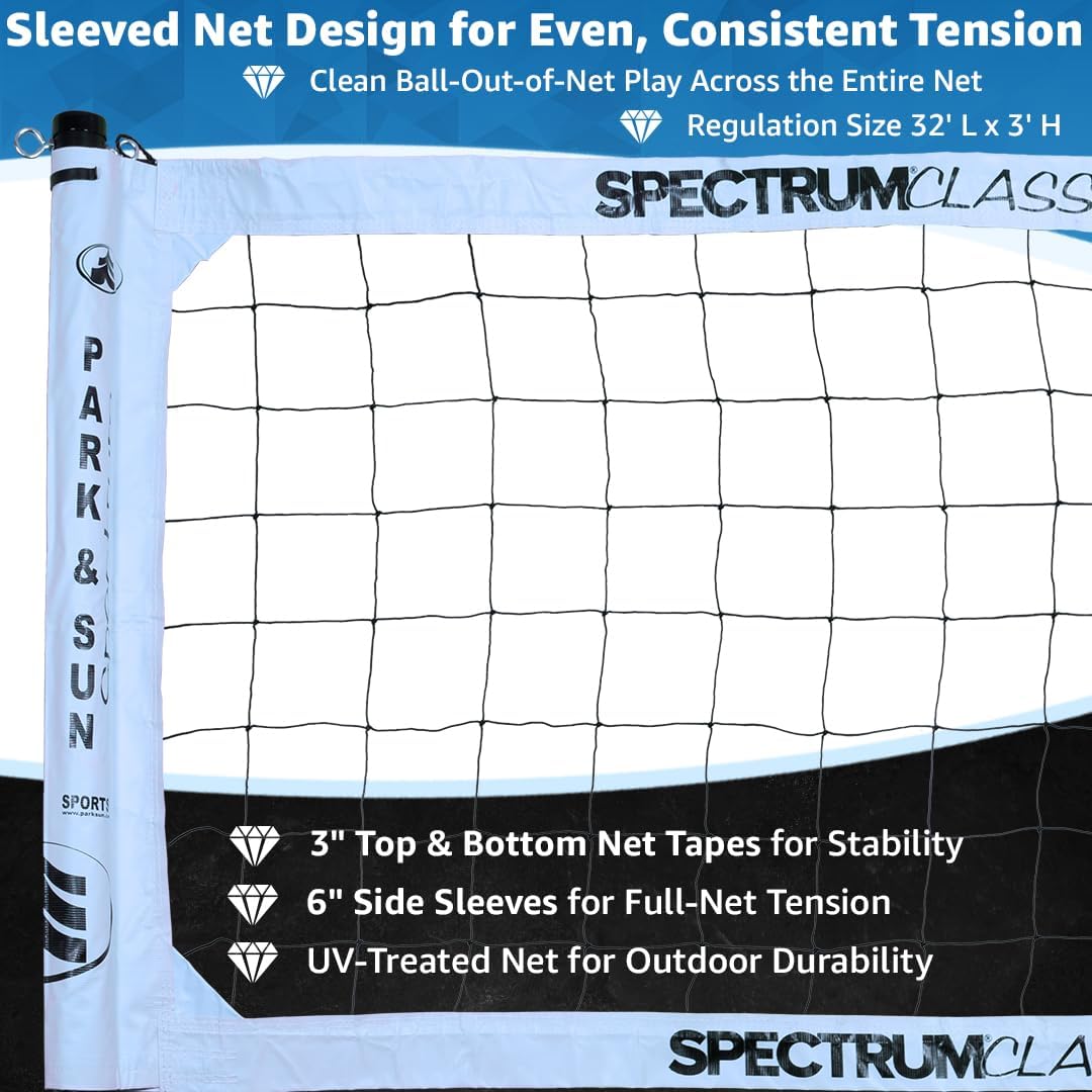 Park and Sun Sports Spectrum Classic Volleyball Set Color: White