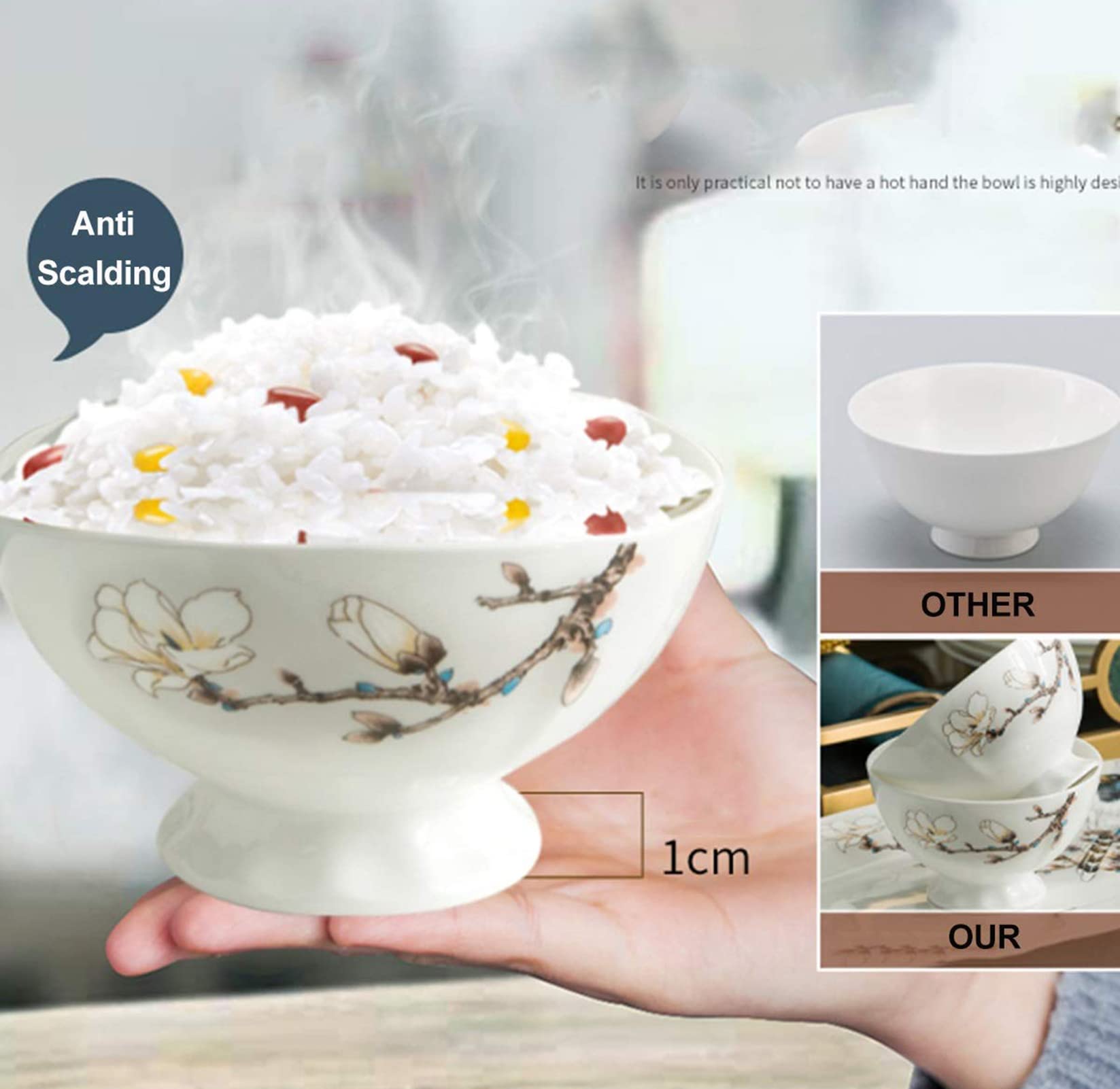 60 sztuk europejskiego zestawu obiadowego z porcelany kostnej, ceramiczna zastawa stołowa, serwis dla 8-10 osób, ręcznie robiona ceramiczna zastawa stołowa z pełnym zestawem serwisowym