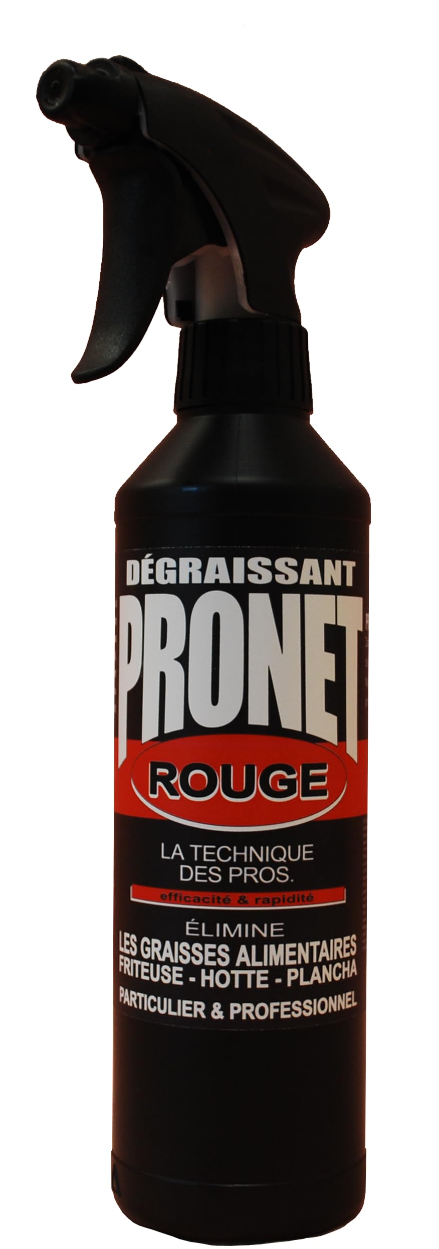 Pronet - Dégraissant cuisine puissant - Nettoie et dégraisse efficacement toutes les surfaces lavables - Action rapide et efficace sur les graisses alimentaires carbonisées et anciennes - Spray 500 Ml