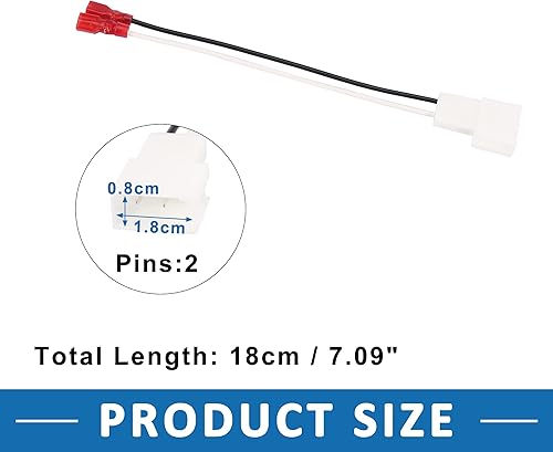 Miniatura 3 de Adaptador de cable de altavoz de coche 72-8104 arnés de conector para Toyota Corolla 1993-2015 plástico blanco (juego de 4)