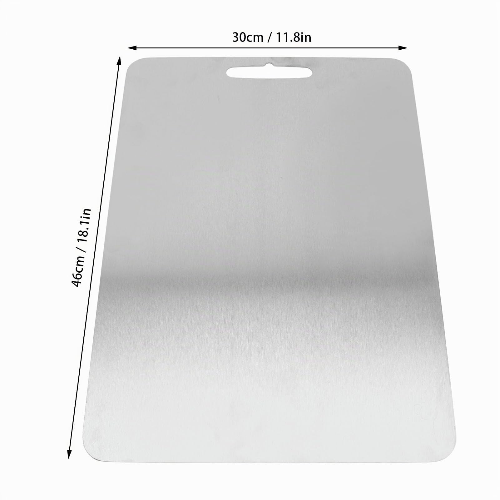 Titan-Schneidebrett, Geruchlos, Pflegeleicht, Vielseitiges Küchen-Schneidebrett, Doppelseitig, Spülmaschinenfest, für Gemüse, Obst, Brot, Teig (46 * 30cm)