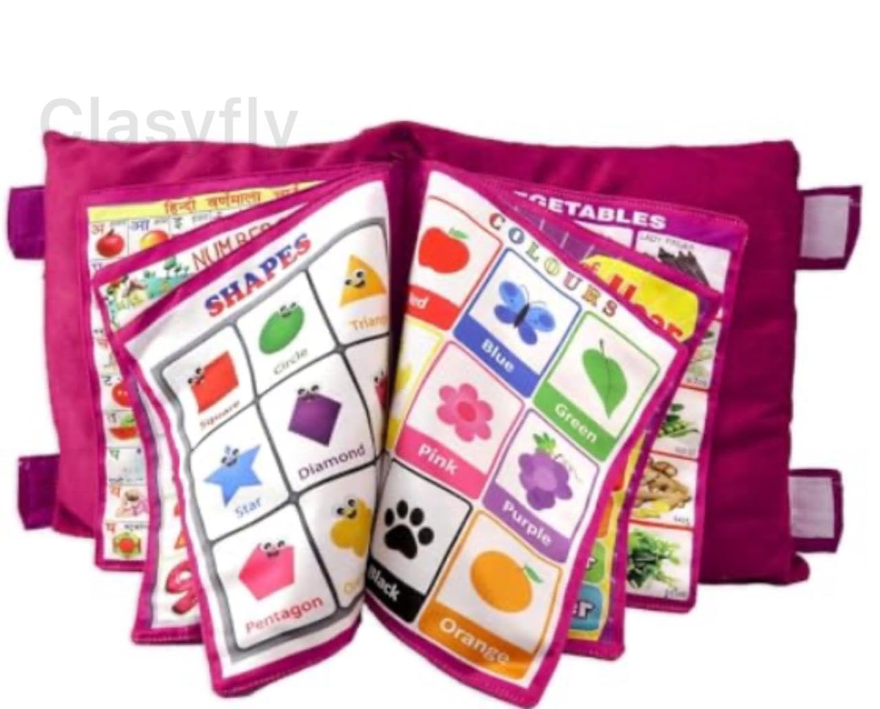 clasyfly Kids ABCD Learning Toys Cushion Best for Birthday Gift, Colour Kids Learning Cushion Book (Pink) (B0DDTTYF78) Amazon Price History, Amazon Price Tracker