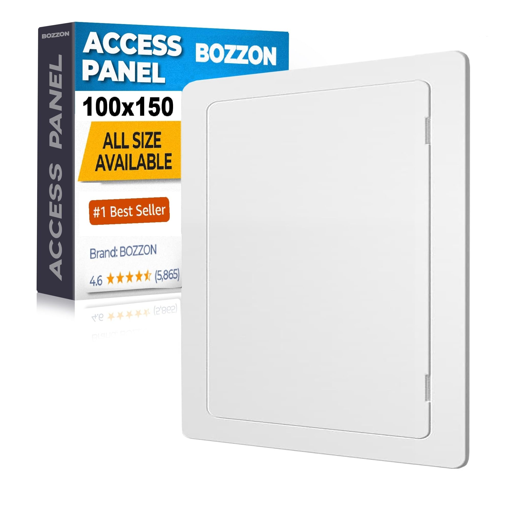 Plastic Access Panel 300x300 mm – Paintable Inspection Hatch for Wall & Ceiling – Fuse Box Cover, Conceals Wires & Pipes – Flush Fit Easy-Install Access Door – Durable White Plastic — view 21