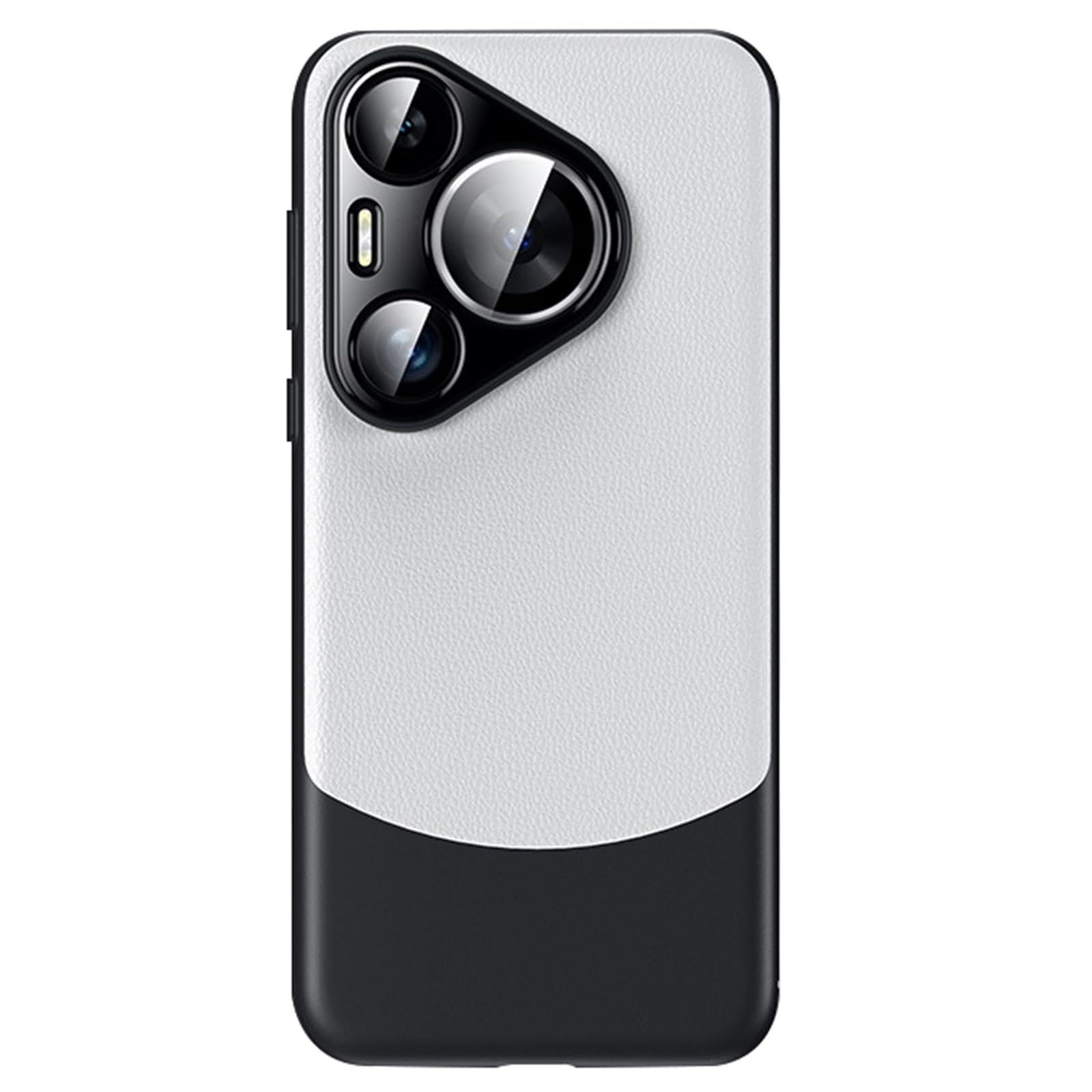 ZIFENGXUAN-Ultra -Thin Case for Huawei Pura 70 Ultra/70 Pro/70 Pro+/70, Business Style Leather Soft Case Raised Lens Protection Anti -Fall Shell (70 Pro+,White)