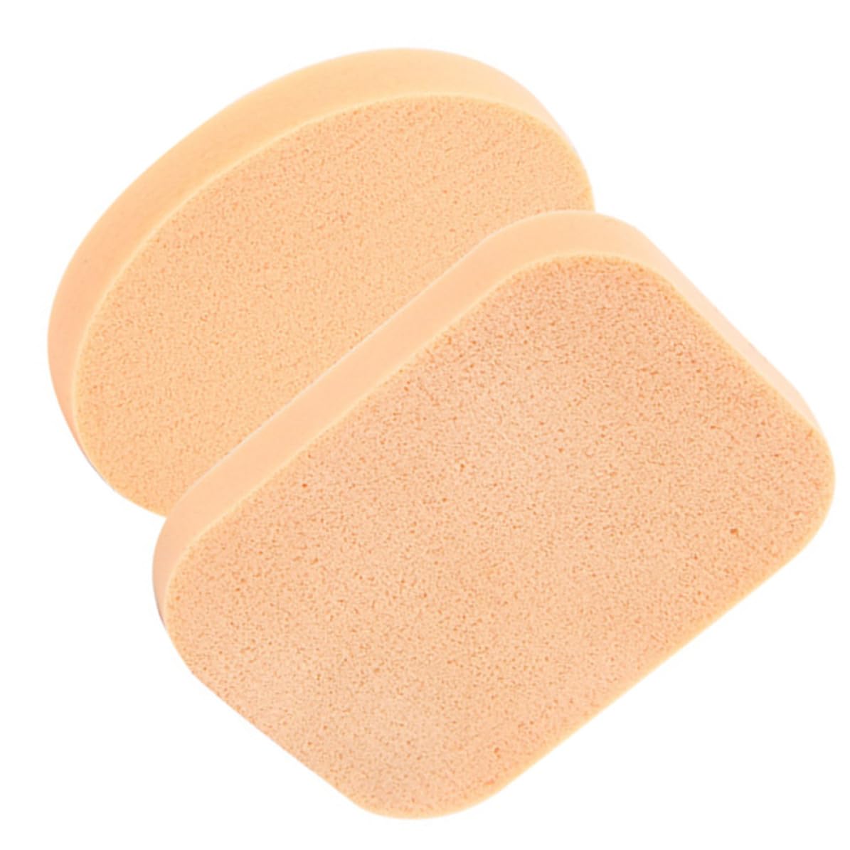 2pcs Sponge Puff for Dry and Wet Use, Khaki Makeup