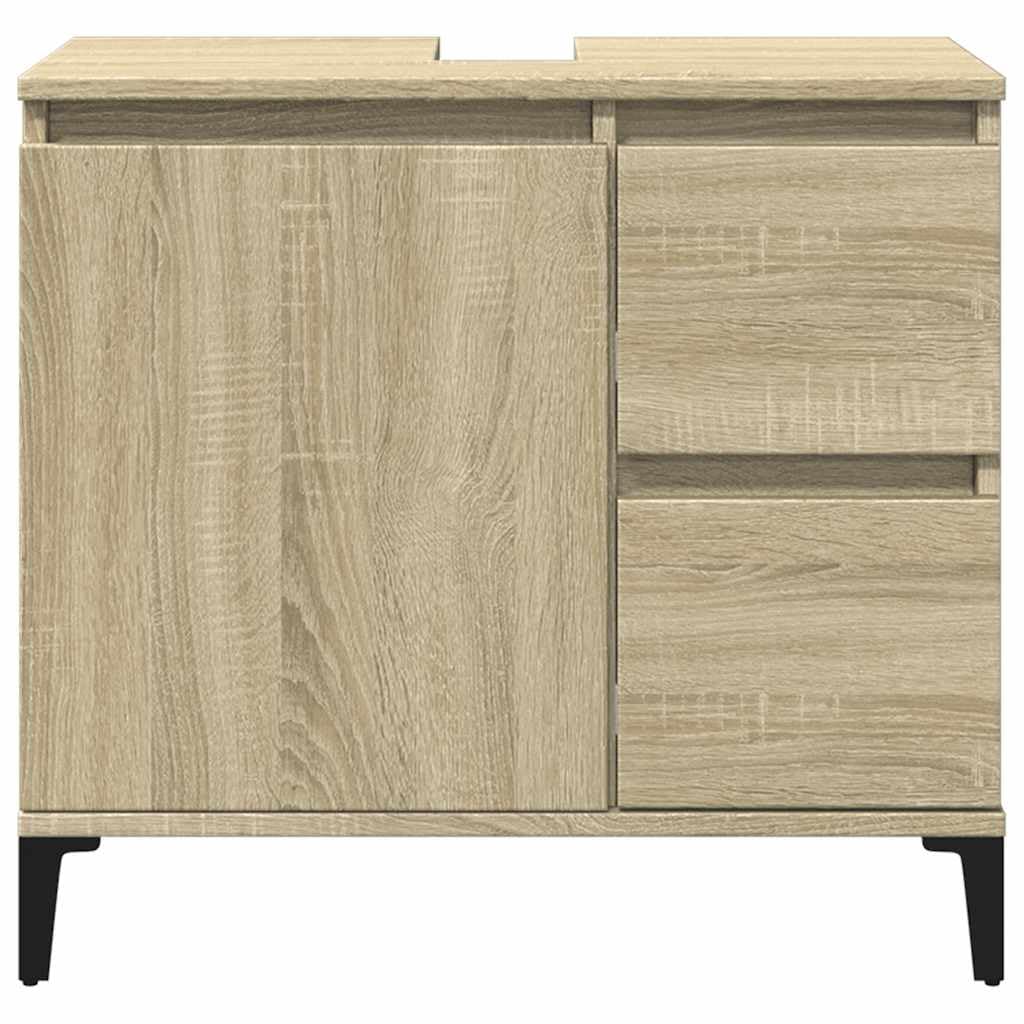 Armadietto da bagno in rovere Sonoma, 65 x 33 x 60 cm