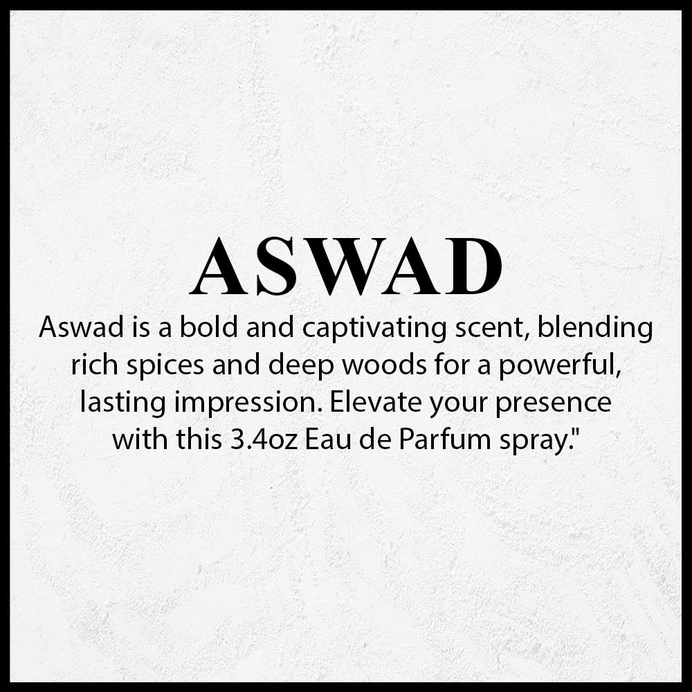 ARIF Aswad Perfumes – Fresh & Long-Lasting Eau de Parfum for Men – Apple, Bergamot, Sandalwood, Vanilla – Exotic Oriental Fragrance for Men – 3.4 oz - Image 9