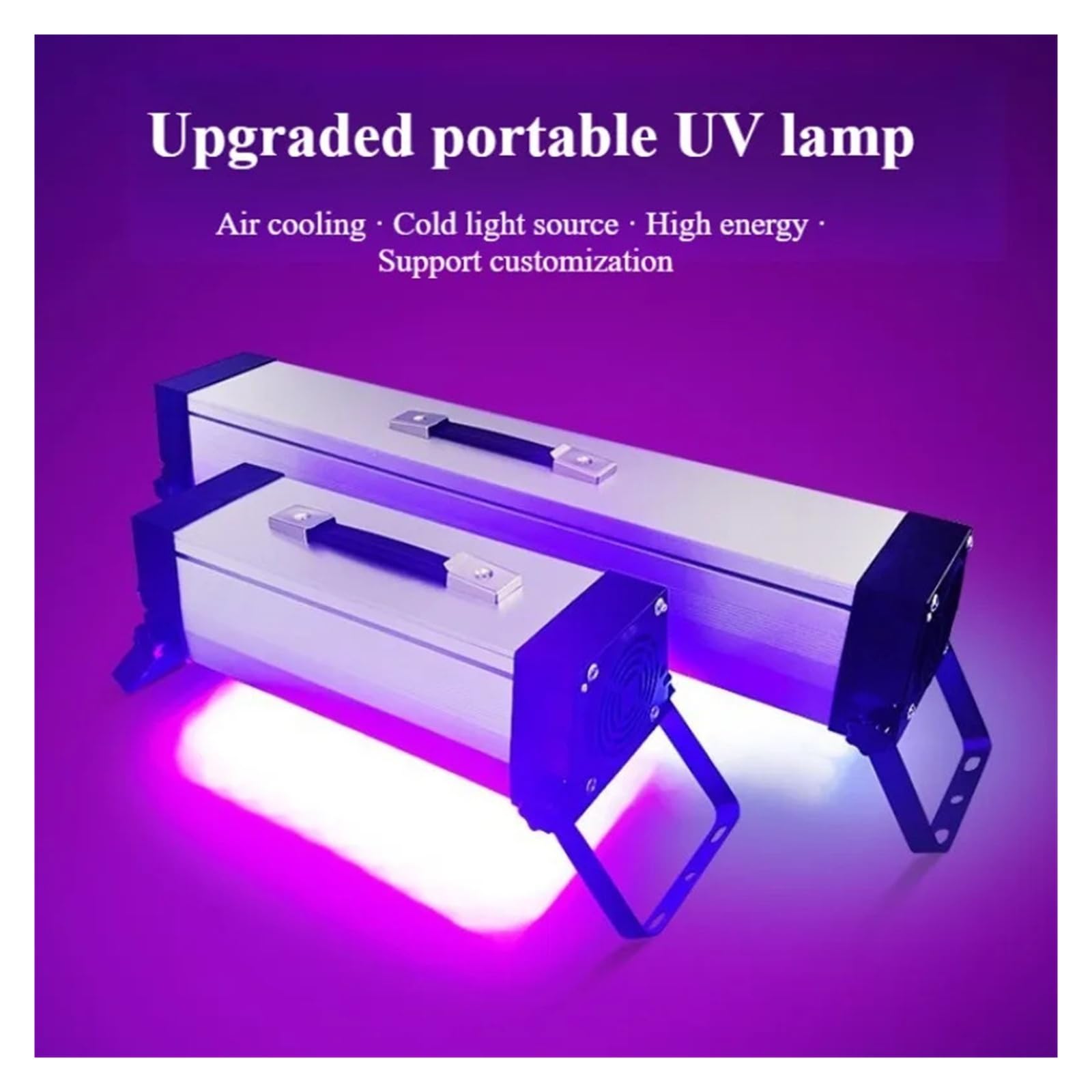 400-800W Szybkoschnąca Lampa UV do utwardzania 365nm 395nm 405nm Do Druku 3D Żywica Zielony Olej Lutowanie Powłoka PCB Ekranu LCD Powszechnie używane(400W,365nm)