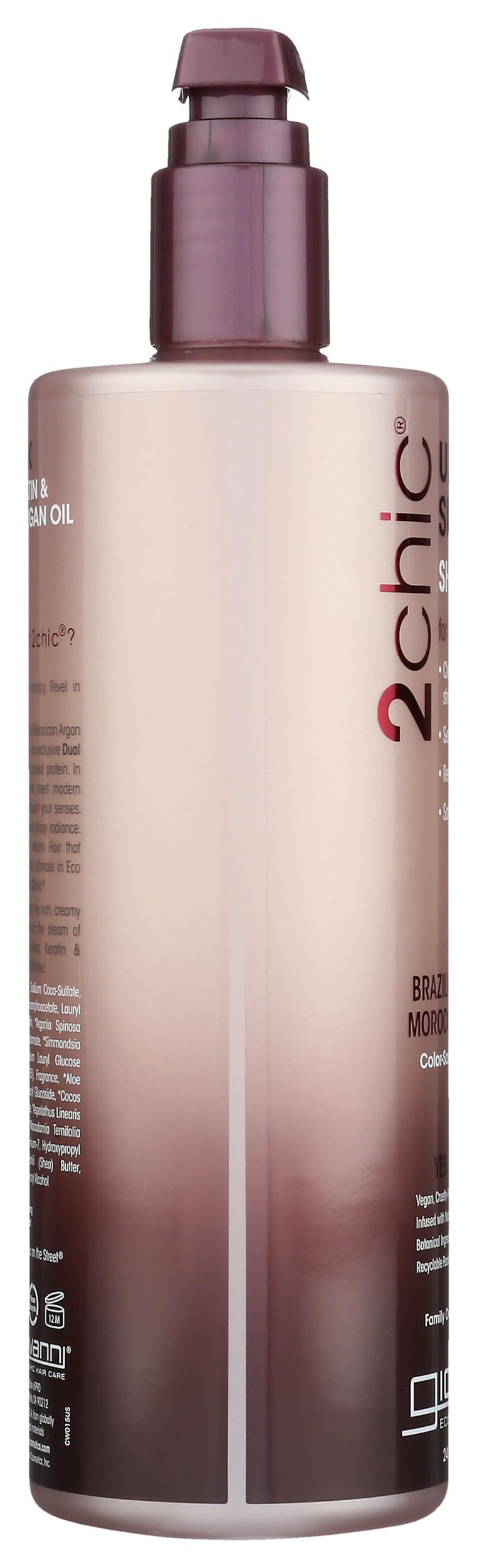 GIOVANNI 2chic Ultra-Sleek Shampoo with Argan Oil & Phyto-Keratin