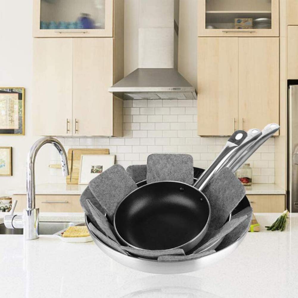 Core Pot Protector Pot Protectors Pot And Pan Protectors Set Of 12 - 3 Sizes (26x26cm To ...