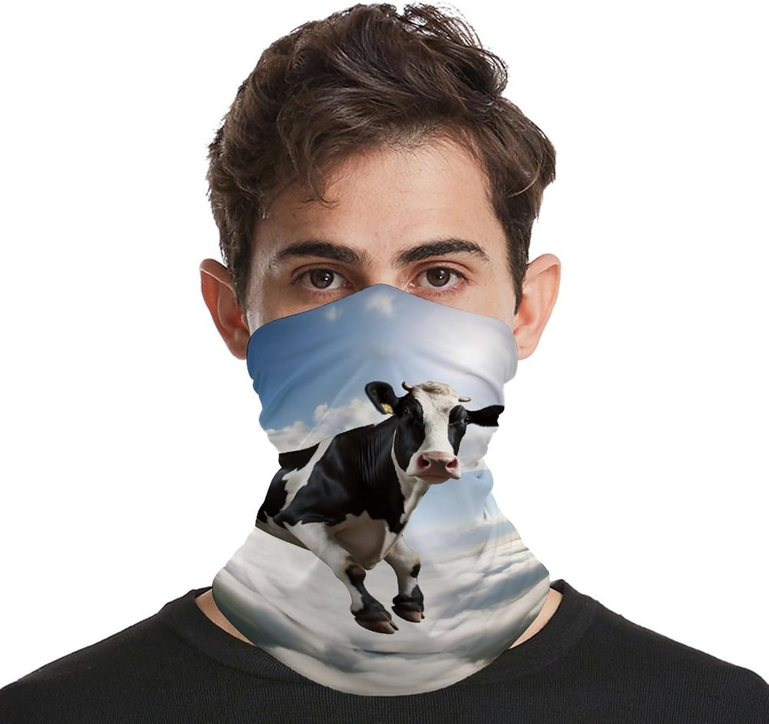 Super Cow Flying UV Protection Face Mask, Cooling Headscarf image 4