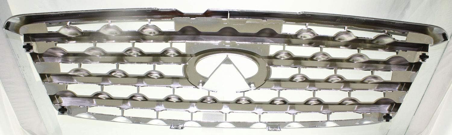 Compatible with Front Grill Grille Assembly Chrome Shell IN1200110 62310CG000 03-05 FX-35/45