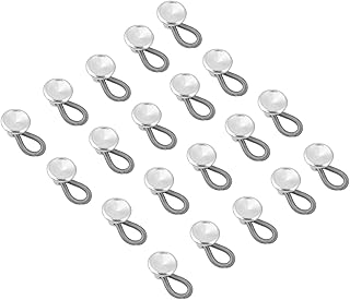 [xuuyuu] エキスパンダーボタン、ウエストエクステンダー 20個 ジーンズボタンエクステ パンツウエスト 柔軟なスプリングカラー 縫製不要 シャツの襟用拡張 ジーンズ