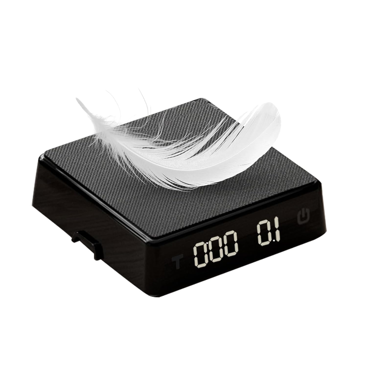 Coffee Scale with Timer - Espresso Scale with Timer Mini Rechargeable Portable Small Compact for Coffee Beans Grounds