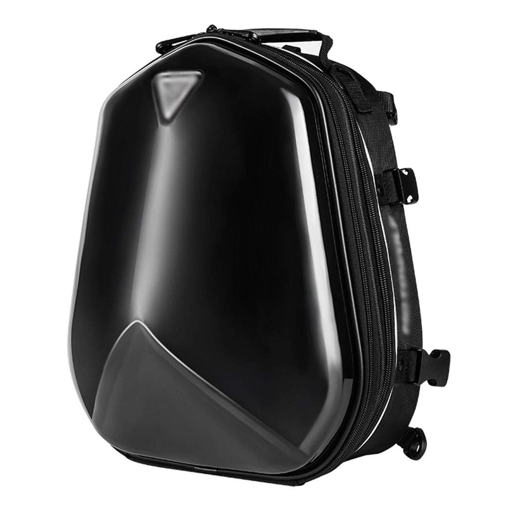 SHIJIANX Motorbike Helmet Backpack,Waterproof Motorcycle Rear Seat Tail Bag,Night Reflection,ABS Material,Multifunction Motorbike Helmet Bag Riding Backpack for Outdoor Hiking Cycling