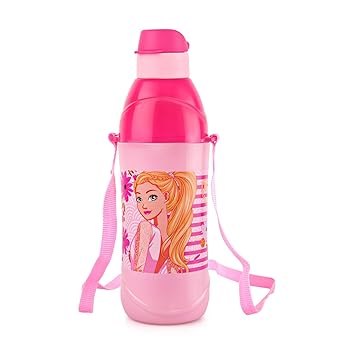 Cello Puro Steel-X Kids Zee 600 Insulated Stainless Steel Water Bottle 540ml, Light Pink | ISI Certified | BPA Free, Leakproof |Easy Grip & Carry Kids Water Bottle | Ideal For School, Picnic, Travel - image, photos
