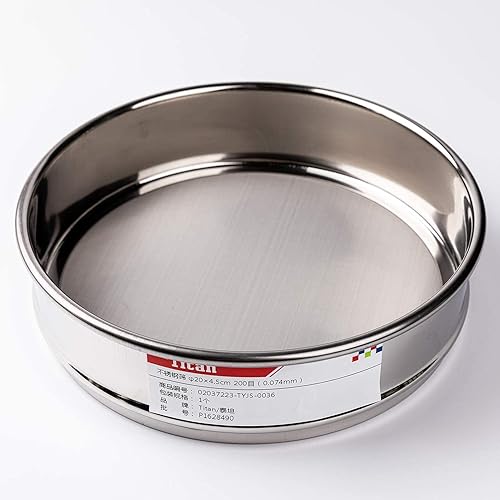 Miniatura 31 de φ20×4.2.0 in Diámetro 10 Malla 304 Tamices de laboratorio inoxidable Economía Prueba Tamiz 304 Paño de alambre de acero inoxidable (0.079 in)