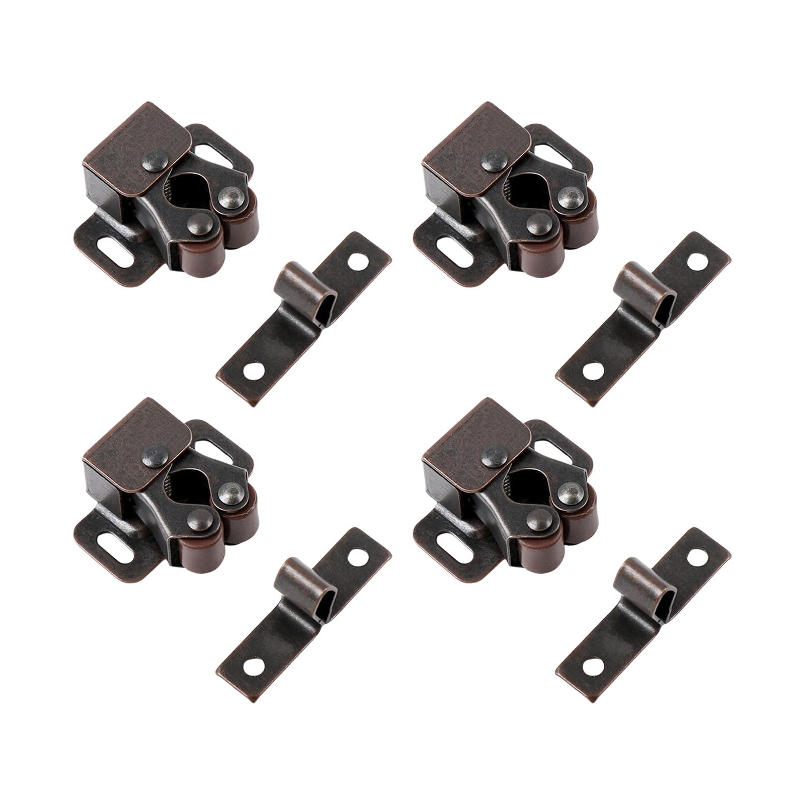 Fentency Red Ancient Color Resistant Quiet Closures Cabinet Door Latches Clamps For Kitchen Bathroom Wardrobe Hardwares Upgraded Bathroom Wardrobe Closures