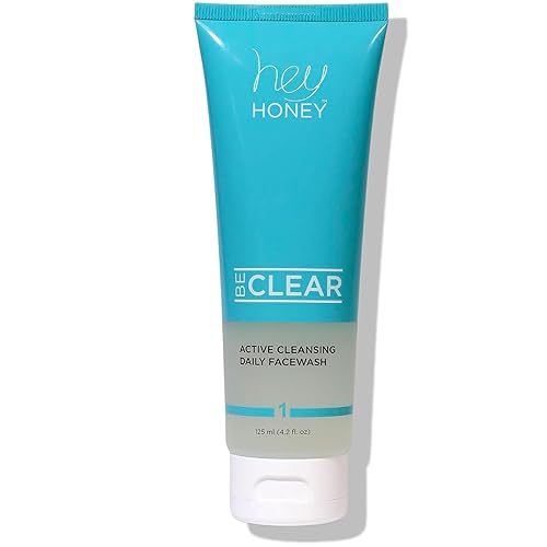Miniatura 1 de Hey Honey Skincare Be Clear Kit de limpieza de acné de 3 pasos  Lavado facial transparente, limpieza profunda de poros, tratamiento nocturno  con